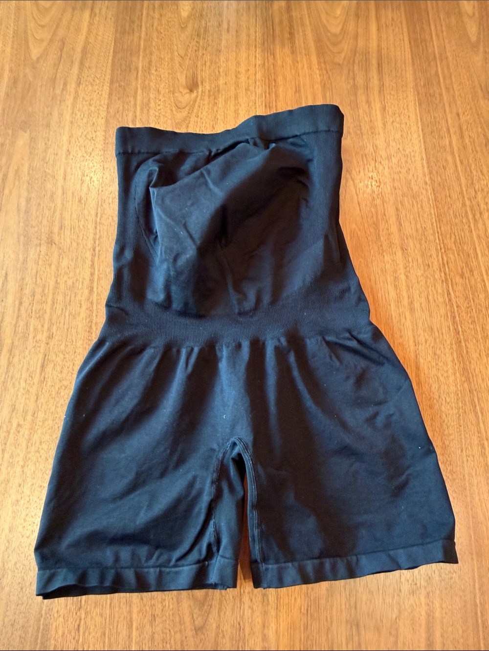 BLANQI Black High-Waist Athletic Support Maternity Shorts